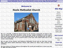 Tablet Screenshot of hoolemethodistchurch.org.uk